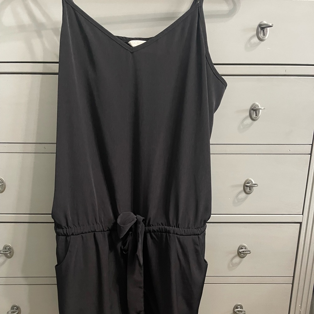 J. Crew Black Sleeveless Jumpsuit